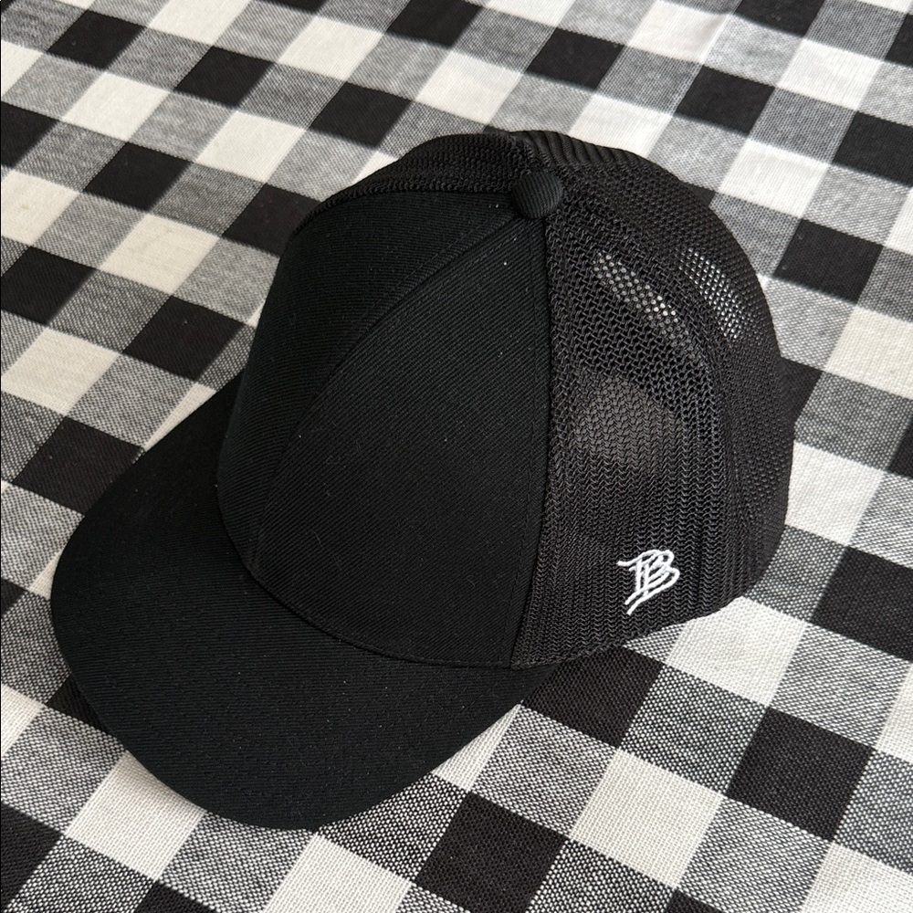 Branded Bills Black Mesh Baseball Cap
